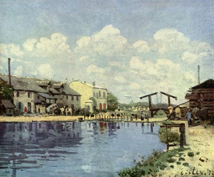 Alfred Sisley Kanal oil painting picture